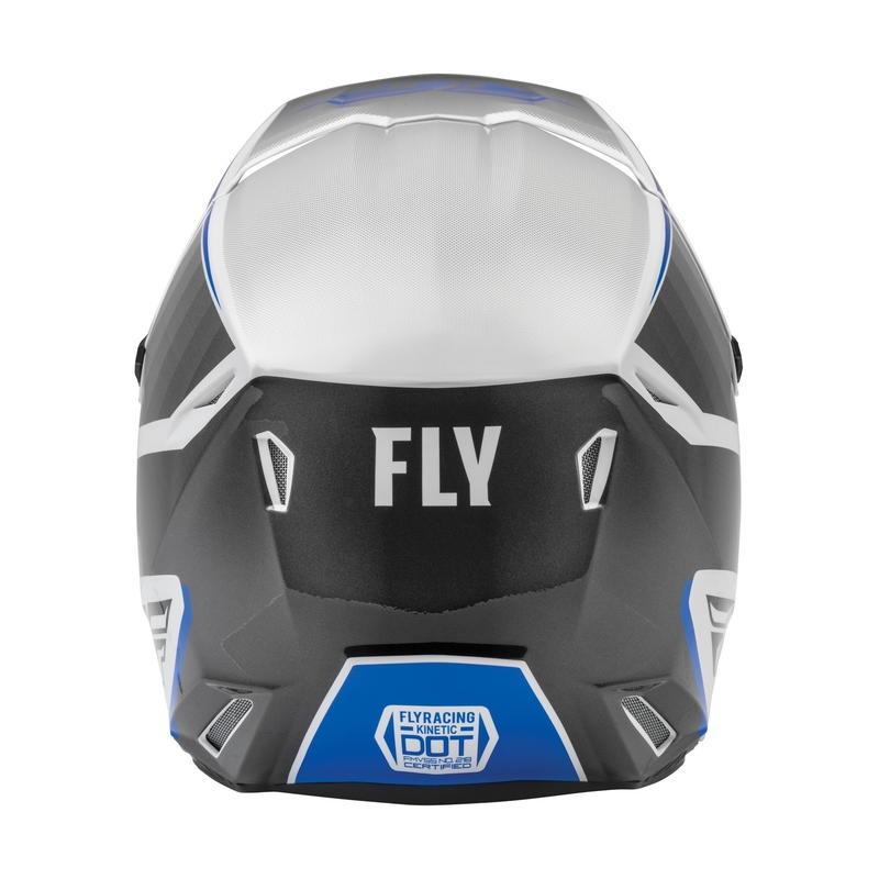 Cască de motocros FLY Racing Kinetic Drift albastru-gri-albastru