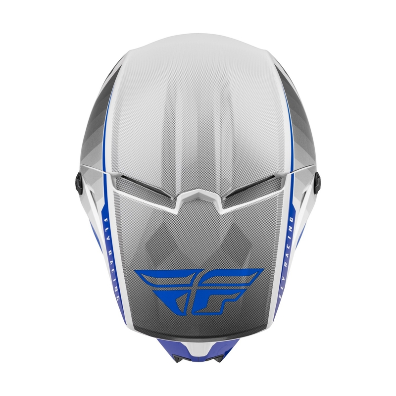 Cască de motocros FLY Racing Kinetic Drift albastru-gri-albastru