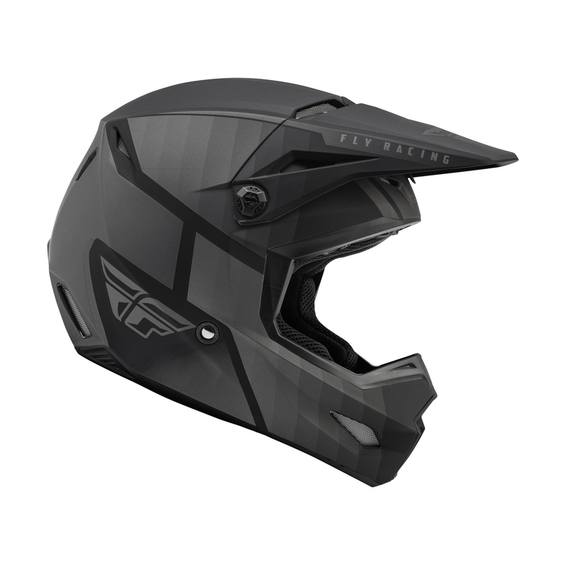 Cască de motocros FLY Racing Kinetic Drift negru-gri
