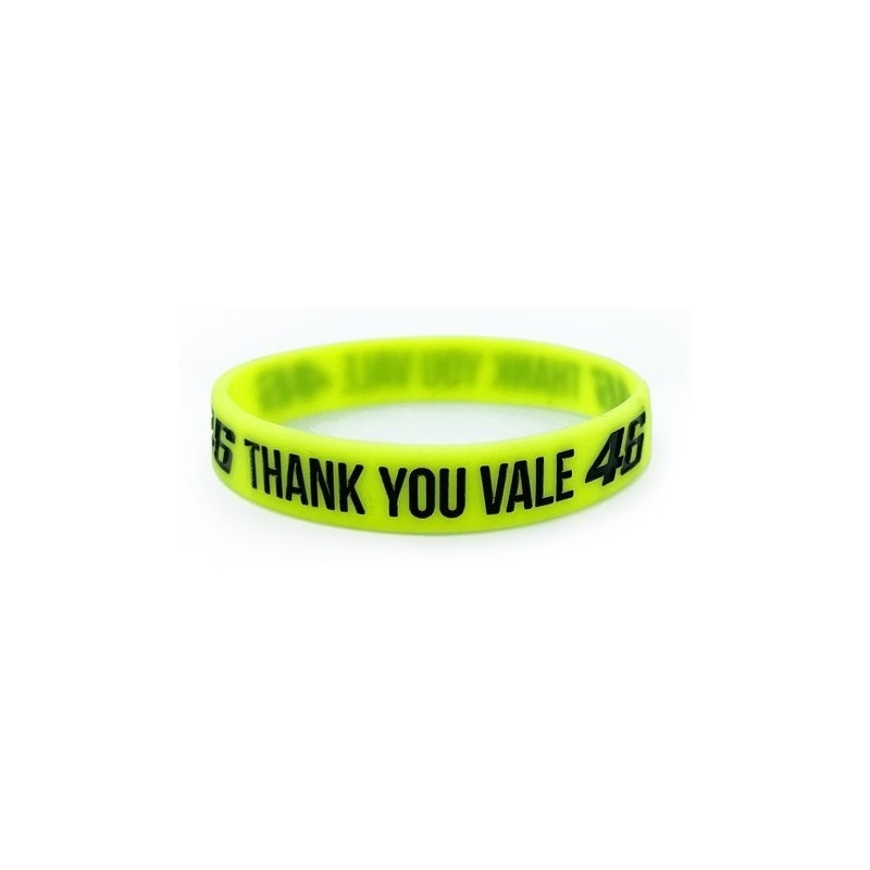 Brățară VR46 Valentino Rossi "Thank you Vale" galben fluo