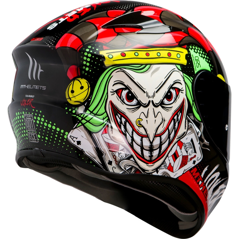 MT Targo Joker cască de motocicletă integrală neagră