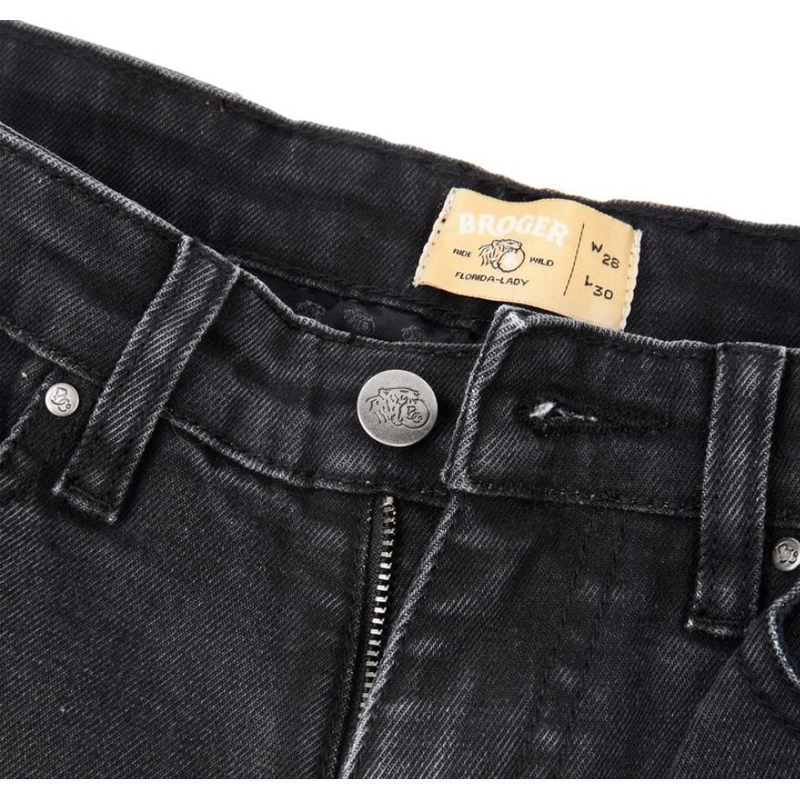 Blugi de motocicletă BROGER Florida II pentru femei, negru lichidare