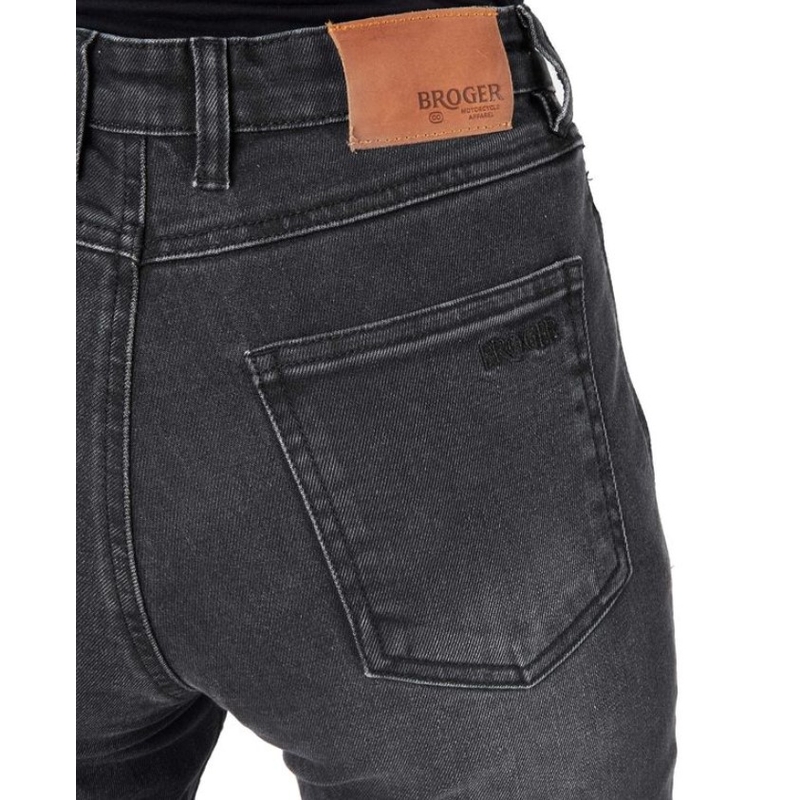 Blugi de motocicletă BROGER Florida II pentru femei, negru lichidare