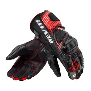 Mănuși de motocicletă Revit Apex negru și roșu lichidare