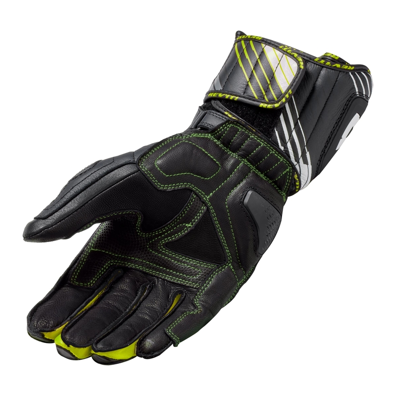 Mănuși pentru motociclete Revit Apex negru-galben-fluo lichidare