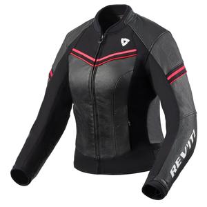 Jachetă de motocicletă Revit Median pentru femei, negru și roz