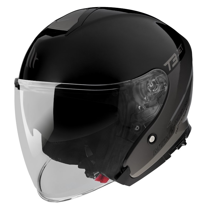 Cască de motocicletă deschisă MT OF504SV Thunder 3 SV Jet Xpert C2 negru-gri