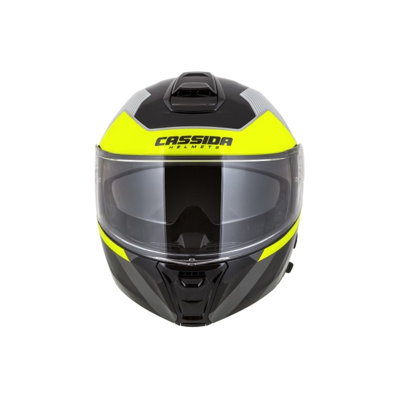 Cască de motociclist Cassida Modulo 2.0 Profile alb-gri-negru-galben-fluo-galben