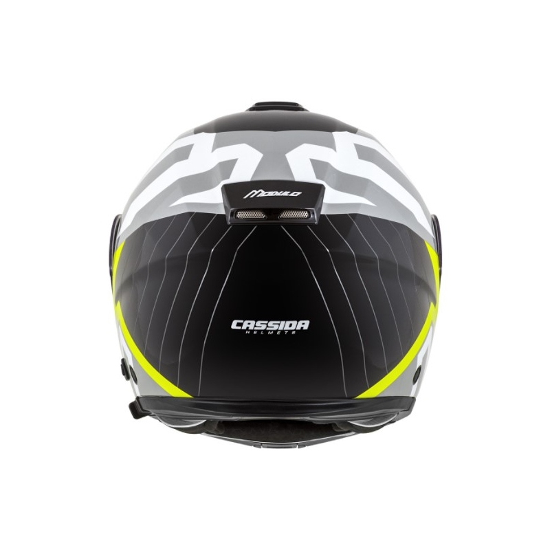 Cască de motociclist Cassida Modulo 2.0 Profile alb-gri-negru-galben-fluo-galben