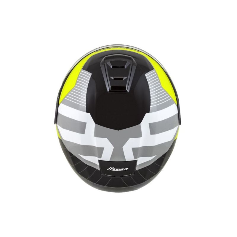 Cască de motociclist Cassida Modulo 2.0 Profile alb-gri-negru-galben-fluo-galben