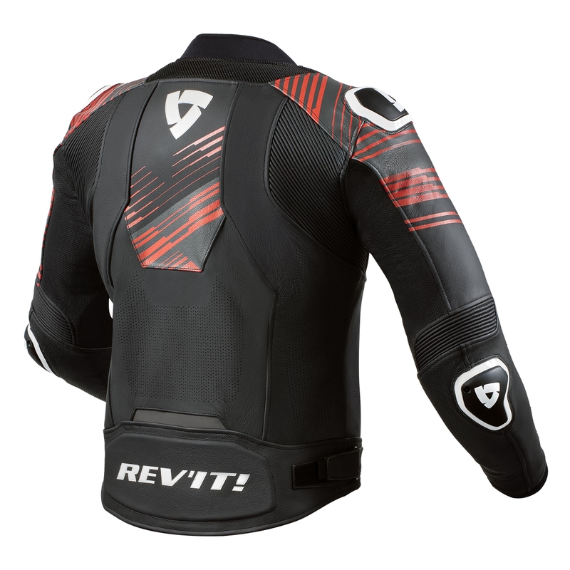 Jachetă de motocicletă Revit Apex negru-roșu-fluo lichidare