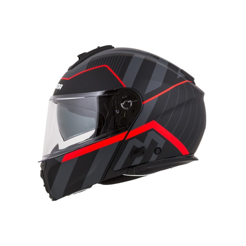 Cască de motocicletă Cassida Modulo 2.0 Profile roșu-gri-negru flip-up