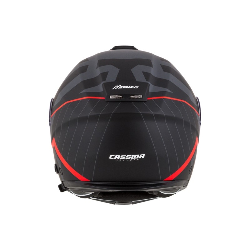 Cască de motocicletă Cassida Modulo 2.0 Profile roșu-gri-negru flip-up