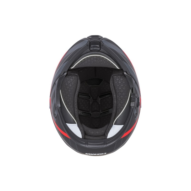Cască de motocicletă Cassida Modulo 2.0 Profile roșu-gri-negru flip-up