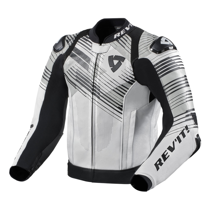 Jachetă moto Revit Apex alb-negru și alb lichidare