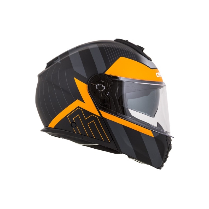 Cască de motocicletă Cassida Modulo 2.0 Profile negru-gri-portocaliu flip-up lichidare
