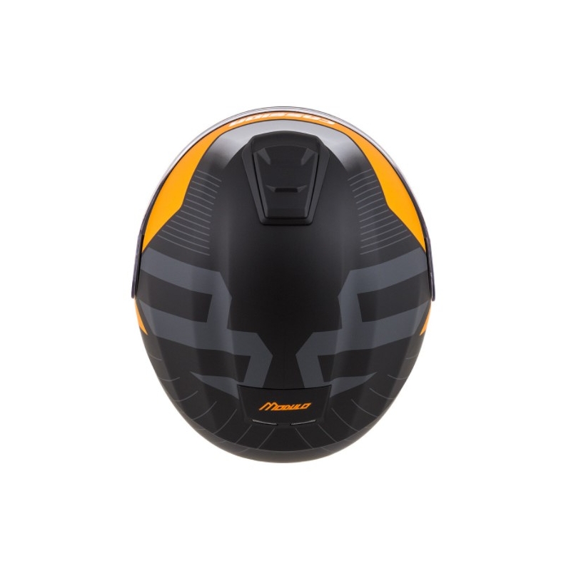 Cască de motocicletă Cassida Modulo 2.0 Profile negru-gri-portocaliu flip-up lichidare