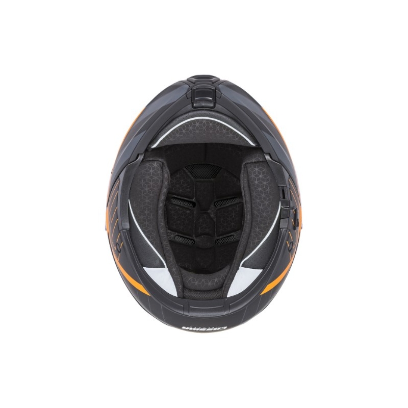 Cască de motocicletă Cassida Modulo 2.0 Profile negru-gri-portocaliu flip-up lichidare