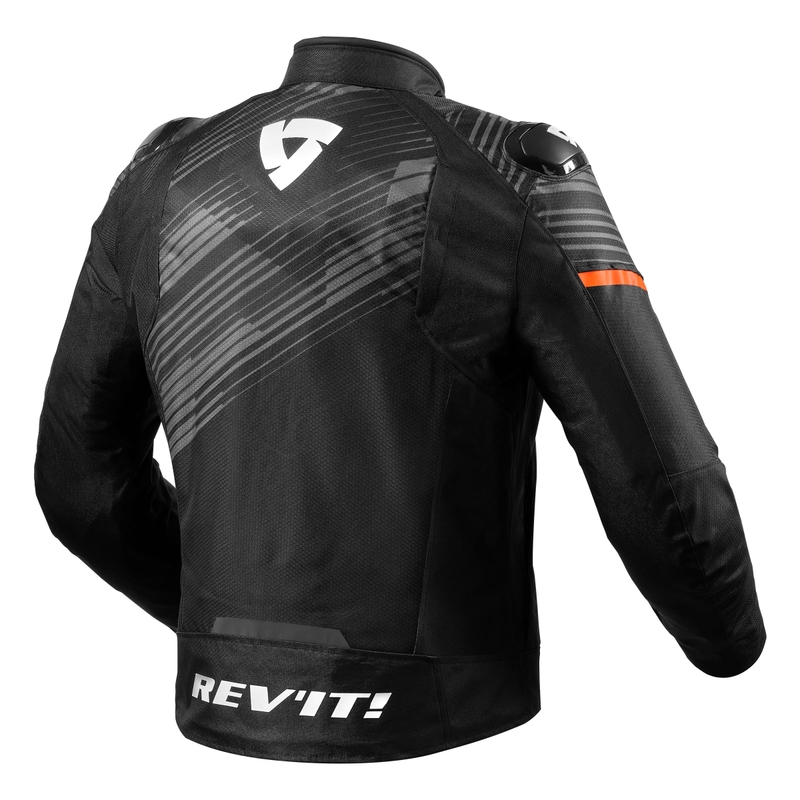 Jachetă pentru motociclete Revit Apex H2O negru-fluo portocaliu lichidare