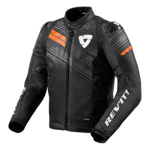 Jachetă pentru motociclete Revit Apex H2O negru-fluo portocaliu lichidare