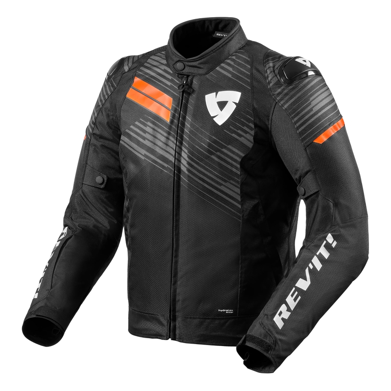 Jachetă pentru motociclete Revit Apex H2O negru-fluo portocaliu lichidare