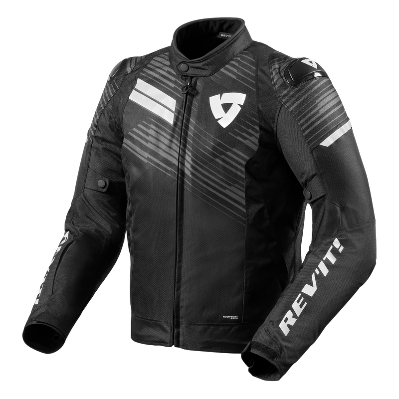 Revit Apex H2O jachetă de motocicletă alb-negru și alb lichidare