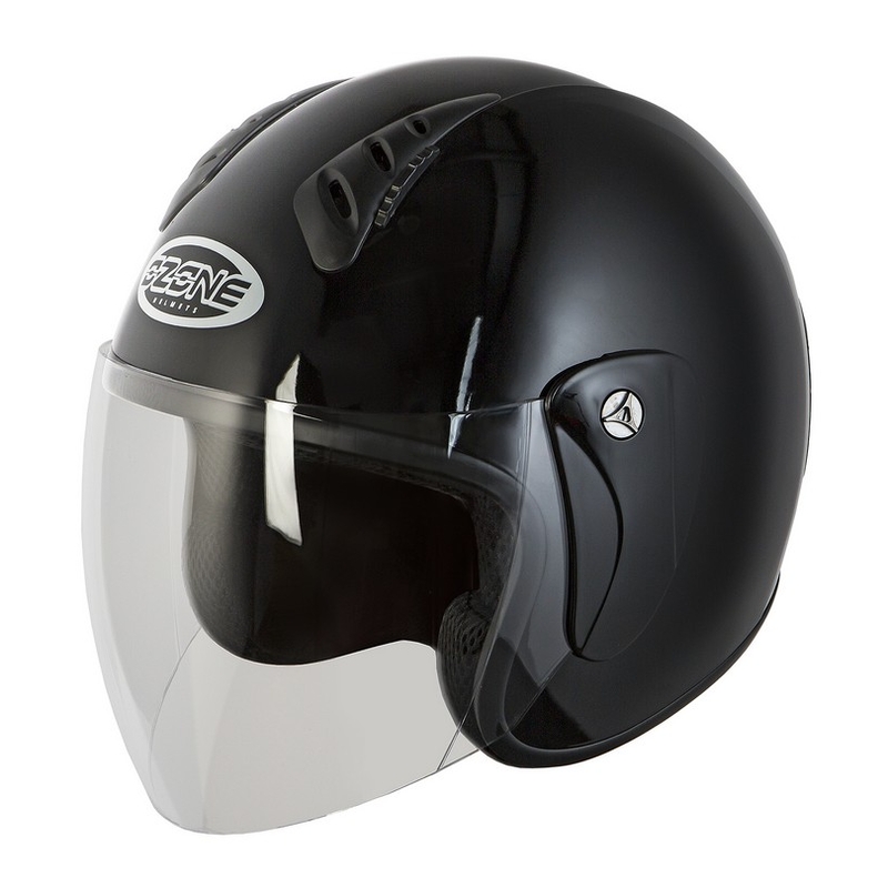 Cască de motocicletă deschisă Ozone HY-818 negru lucios - II. calitate