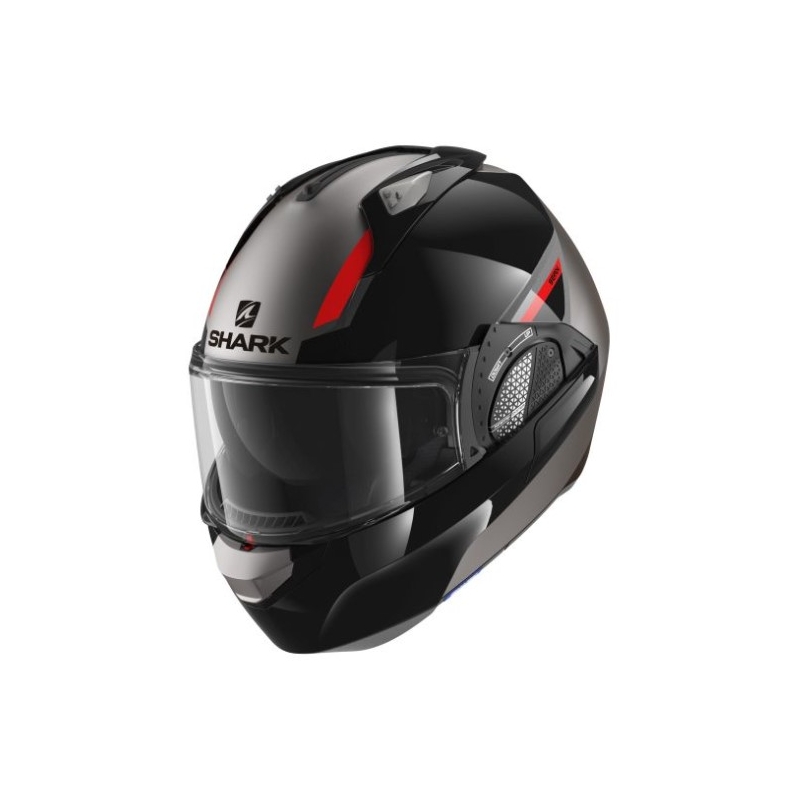 Cască de motocicletă pliabilă SHARK EVO GT Sean negru-antracit-roșu