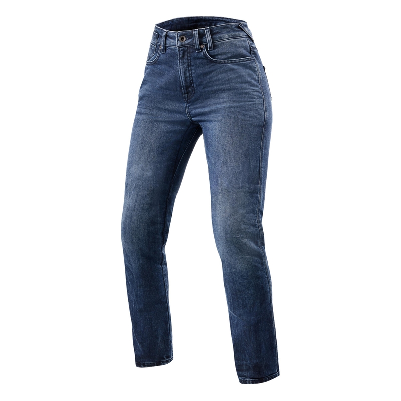Blugi Revit Victoria 2 SF Blue Cropped Motorcycle pentru femei Revit Victoria 2 SF Blue lichidare