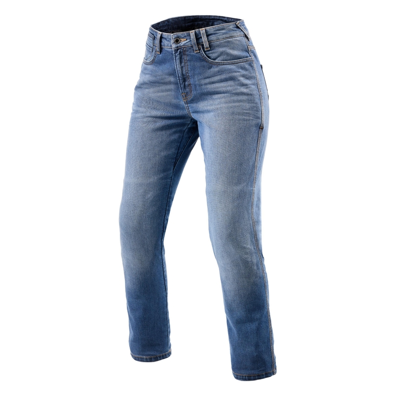 Blugi pentru femei Revit Victoria 2 SF albastru deschis pentru motociclete Revit Victoria 2 SF