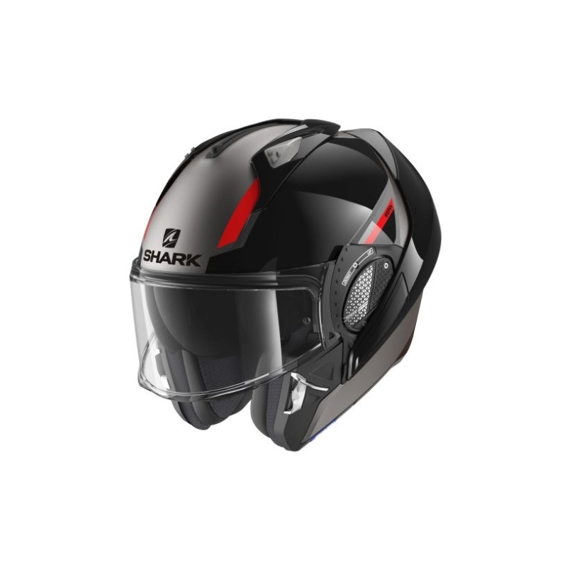 Cască de motocicletă pliabilă SHARK EVO GT Sean negru-antracit-roșu