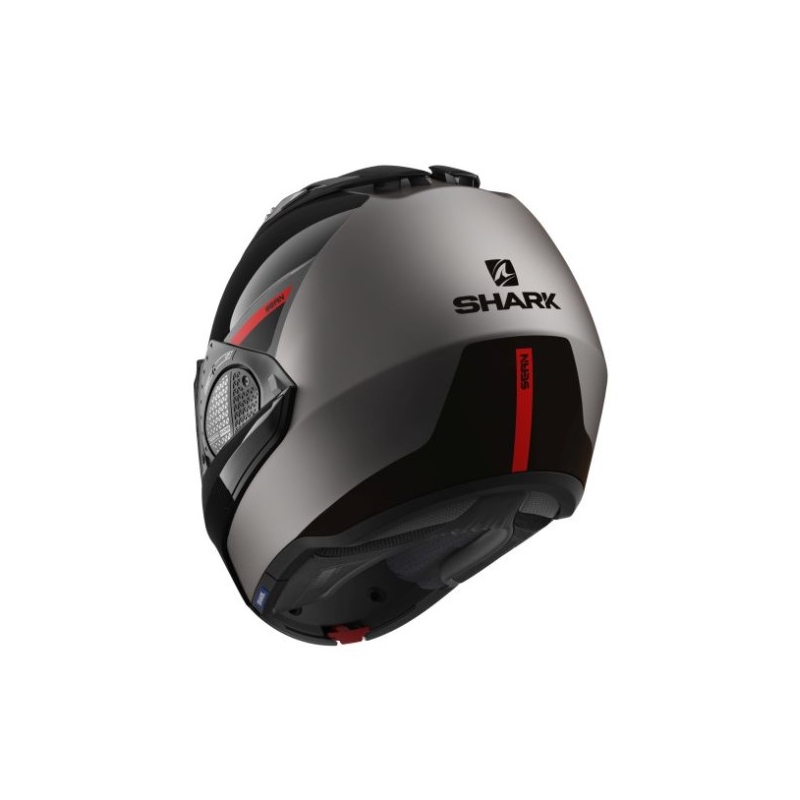 Cască de motocicletă pliabilă SHARK EVO GT Sean negru-antracit-roșu