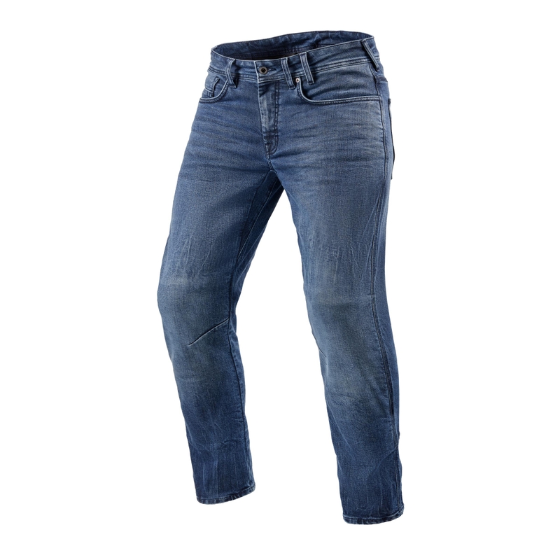 Revit Detroit 2 TF Blue Cropped Motorcycle Jeans