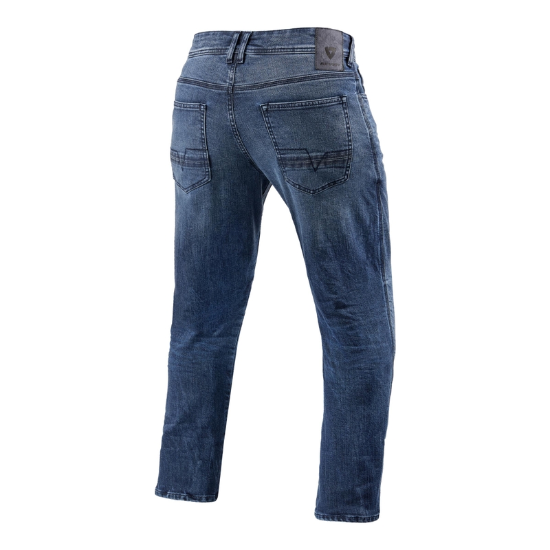 Revit Detroit 2 TF Blue Cropped Motorcycle Jeans