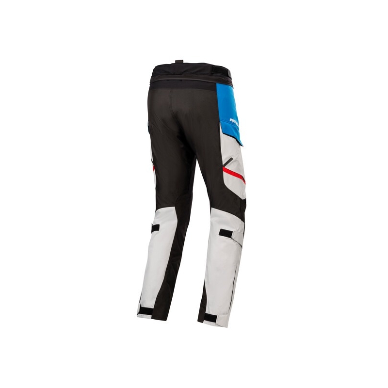 Alpinestars Andes Drystar Honda Pantaloni de motocicletă gri deschis-negru-albastru-roșu