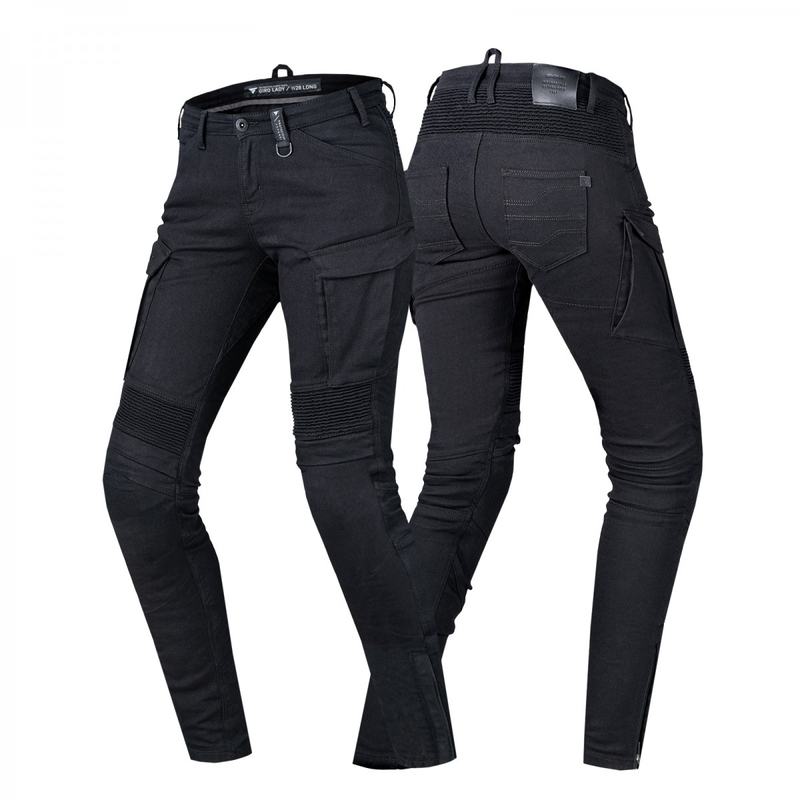 Blugi de motocicletă Shima Giro 2.0 pentru femei, negru lichidare