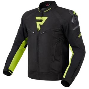Jachetă de motocicletă Rebelhorn Vandal negru-galben-fluo