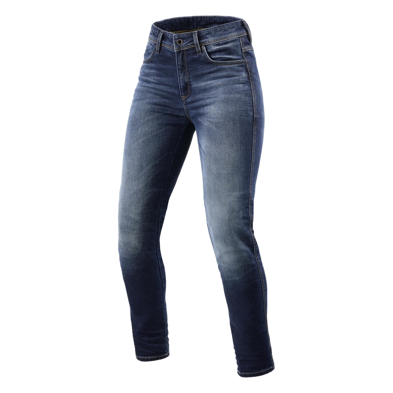 Blugi moto pentru femei Revit Marley SK blue cropped
