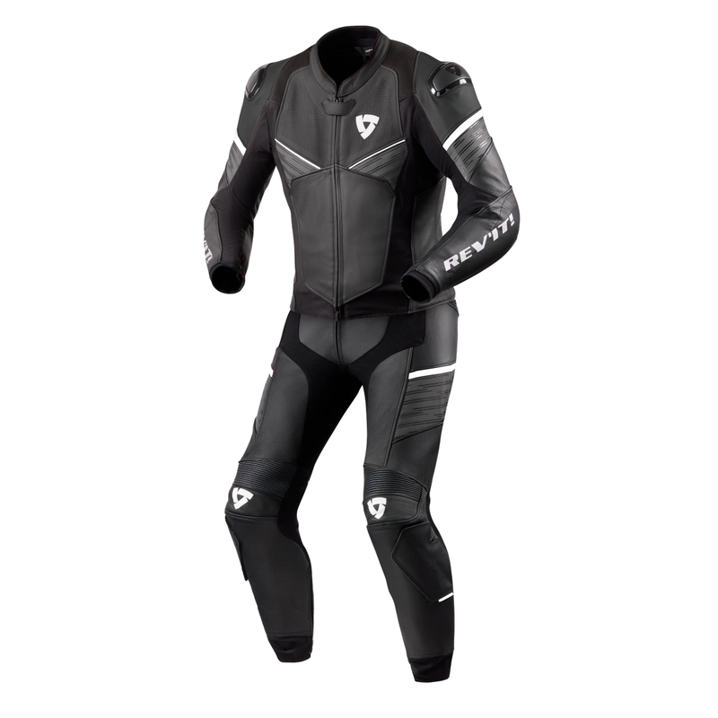 Salopetă de motociclist Revit Beta alb-negru și alb lichidare