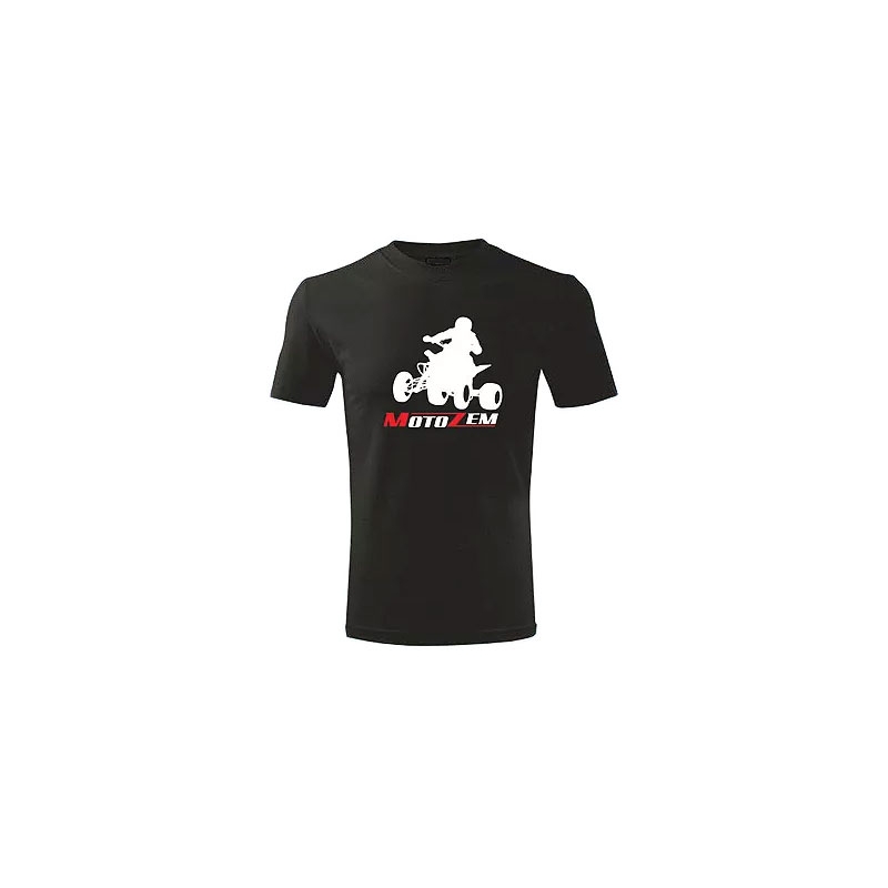 Tricou s motivem Motozem Motozem quad biciclete negru