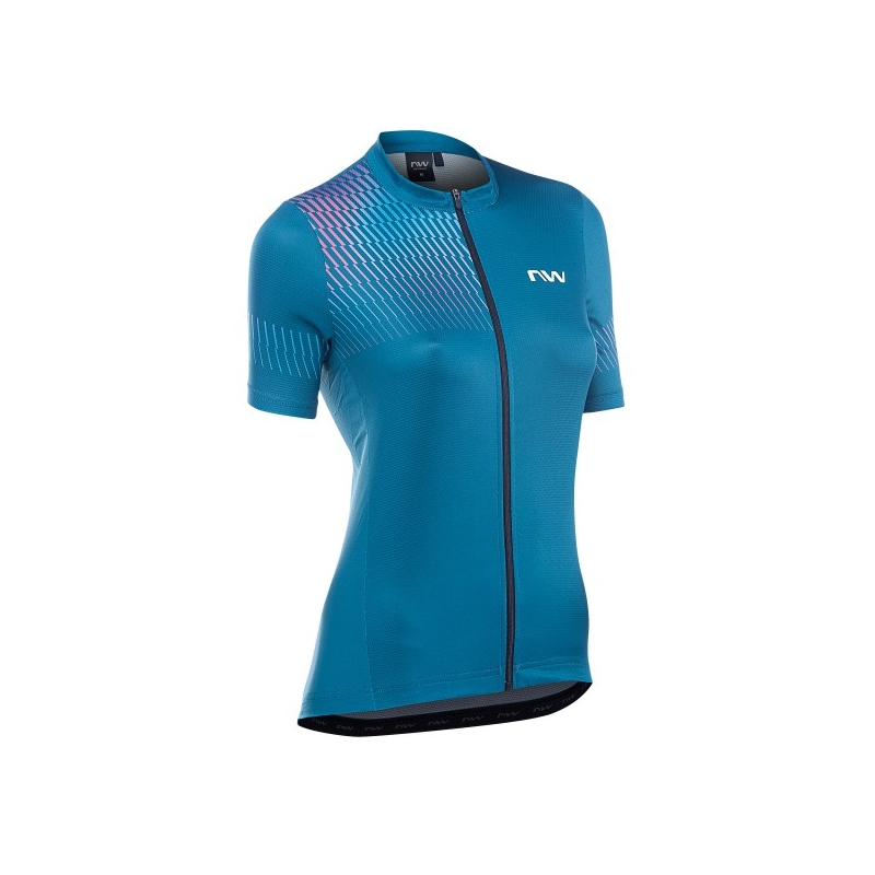 Tricou albastru Northwave Origin pentru femei lichidare