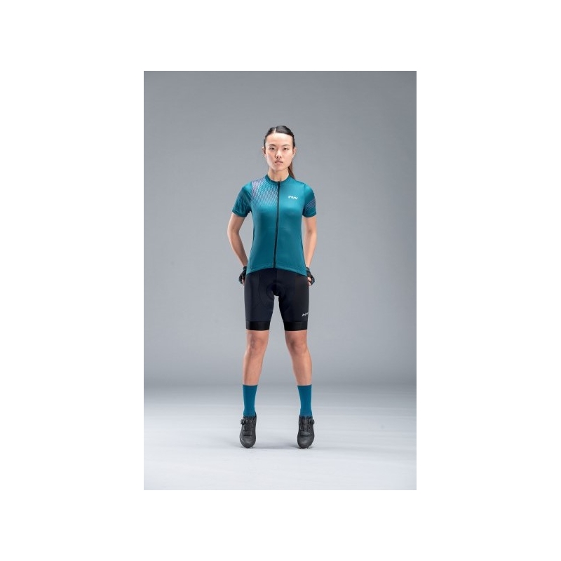 Tricou albastru Northwave Origin pentru femei lichidare