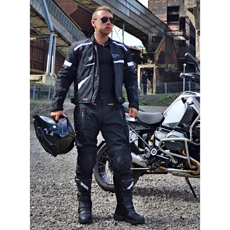RSA Razor Razor negru și alb jachetă de motociclete lichidare