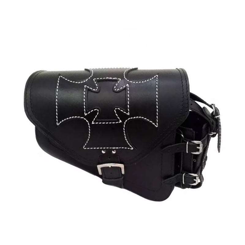 Geantă de motocicletă din piele HD Sportster RSA-57 Maltese Cross lichidare