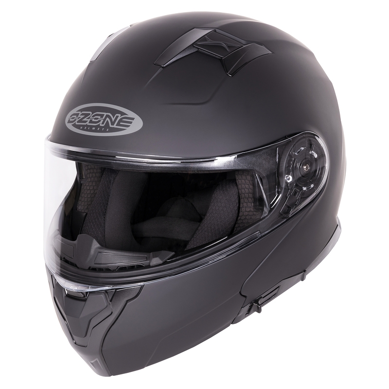 Casca de motocicletă Ozone Flip Up Storm Black Matte