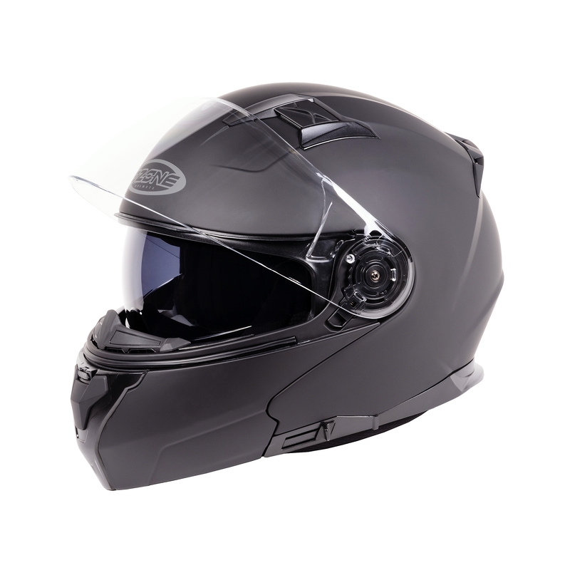 Casca de motocicletă Ozone Flip Up Storm Black Matte