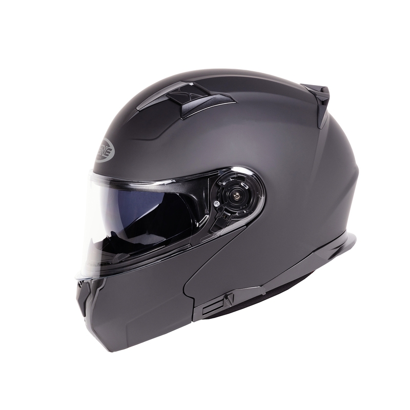 Casca de motocicletă Ozone Flip Up Storm Black Matte