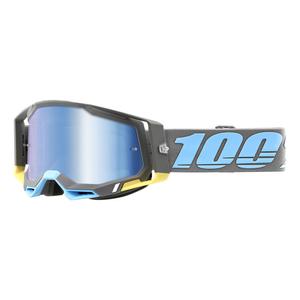 Ochelari de motocros 100% RACECRAFT 2 Trinidad albastru-gri (plexi albastru)