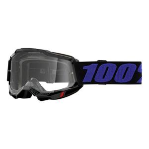 Ochelari de motocros 100% ACCURI 2 Moore albastru-negru (plexi transparent)