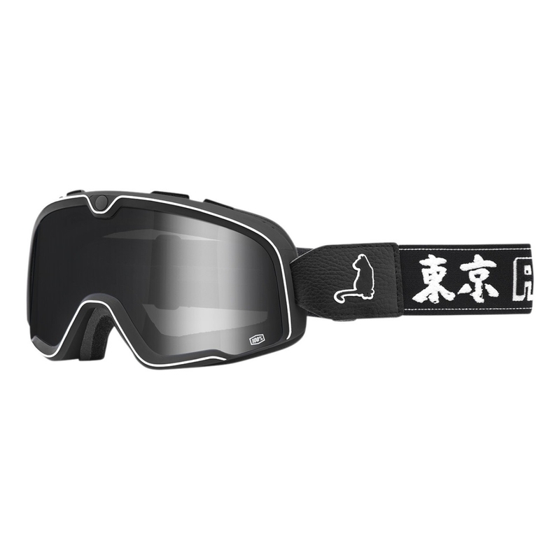 Ochelari 100% BARSTOW Roar Japan alb-negru (plexi argintiu)
